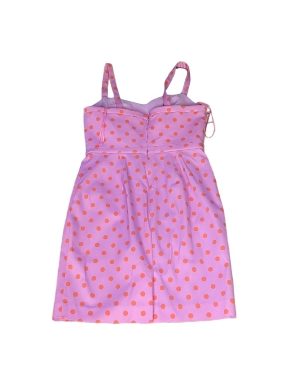 J.Crew Baxter Faille Pink Polka Dot Dress Y2K Twee Sheath Mini Size 2 - Picture 6 of 7